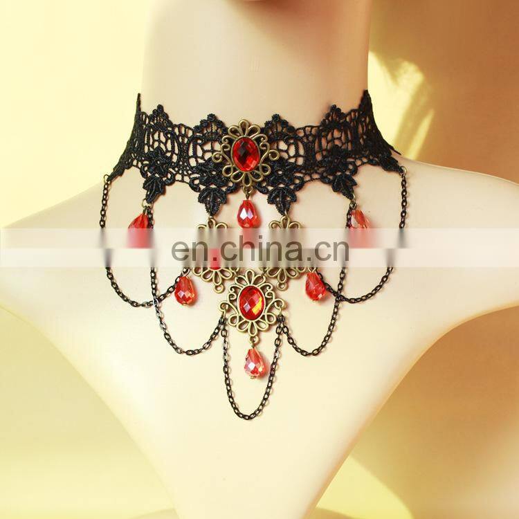 wholesale women jewelry lace pendant necklace