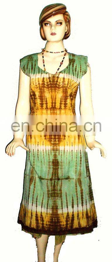 Tie dye Women long dress