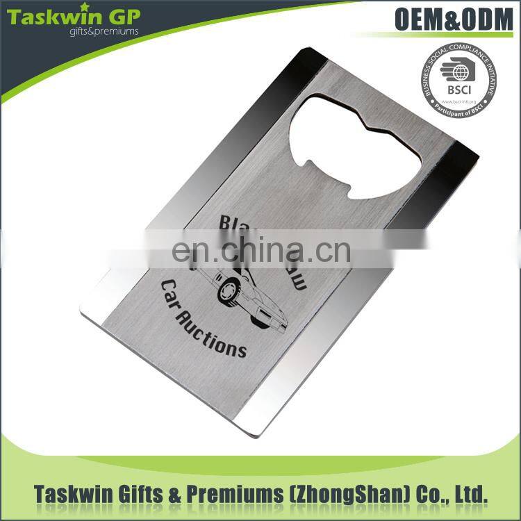 High qaulity but cheap price bottle opener promotional beer bottle opener with black laser engraved logo