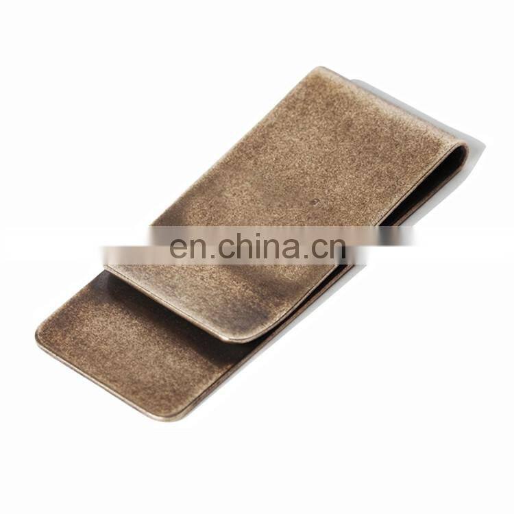 Wholesale gold metal money clip plastic money clip