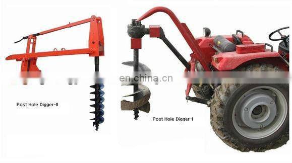 404 tractor with hole digger