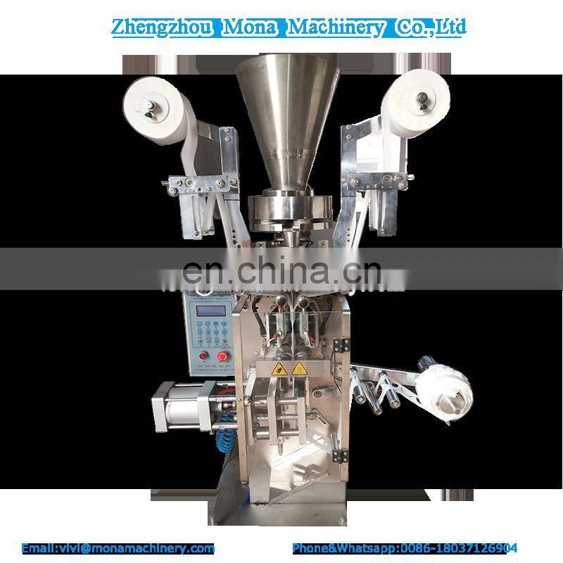 1-10 gram tea bag packing machine with string,tag and envelope