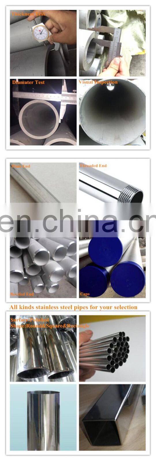 304 304L 316L Large Diameter Stainless Steel Seamless Pipe