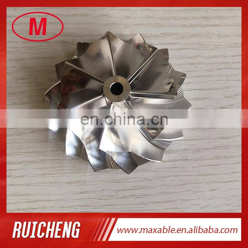 B03G 54.87/70.98mm 7+7 blades high performance turbocharger milling/aluminum 2618/billet compressor wheel