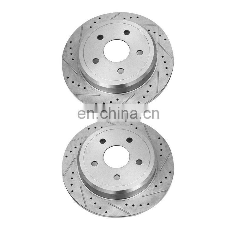 Front+Rear Rotors For 2005 2006 2007 2008 2009 2010 GRAND CHEROKEE 52089275AB