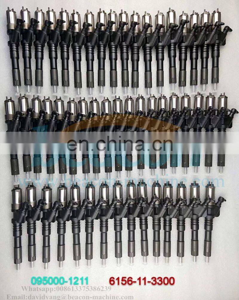 095000-1211 fuel injection common rail injector 0950001211 095000 1211 1210 injector assembly 6156-11-3300 common rail injector