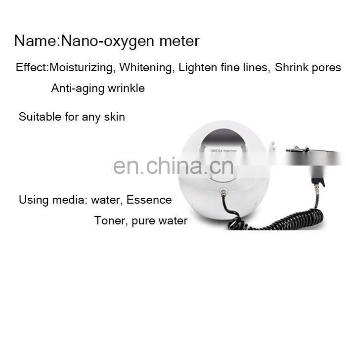 high quality mini Portable home use water oxygen jet peel facial spray Injection for skin Moisture beauty device