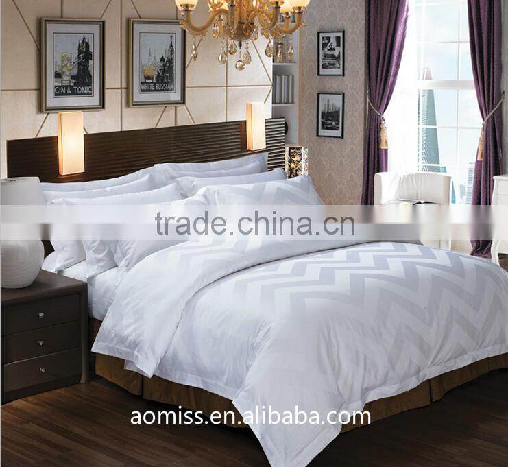luxury pure cotton white 4 pcs bedding set 5 star hotel bedding linen set