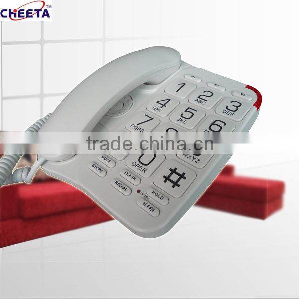 Basic analog phone with large keys