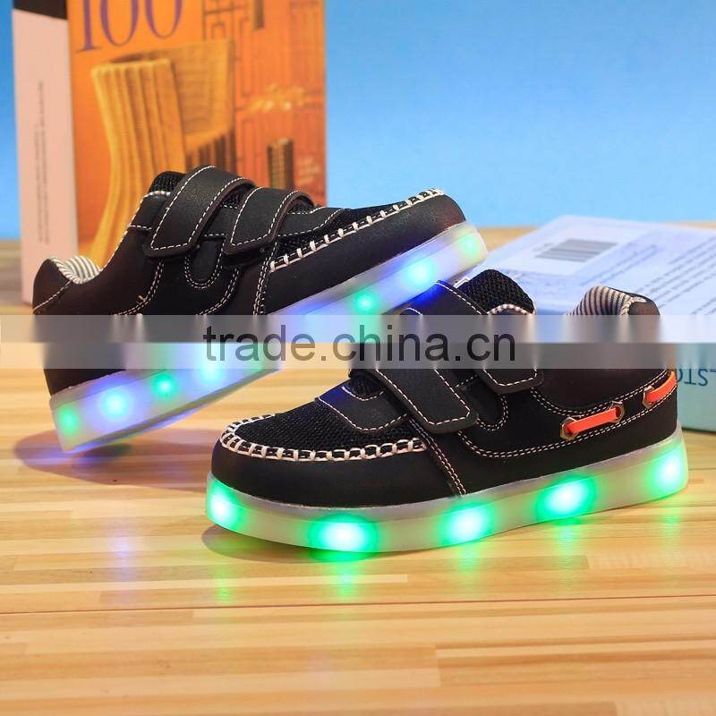 Kid Children USB Charging light Flashing Sneakers LED Shoes Kid Shoes With Light