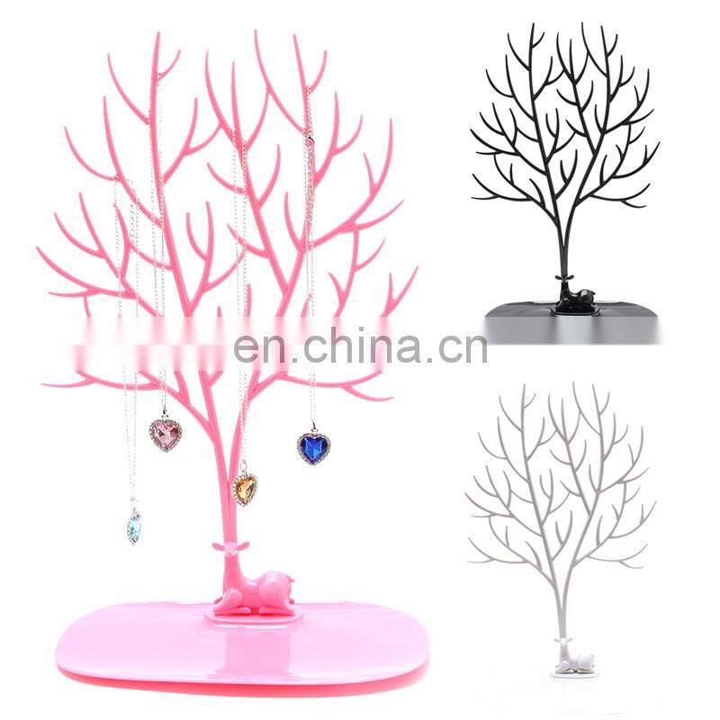 Jewelry Necklace Earrings Rings Deer Display