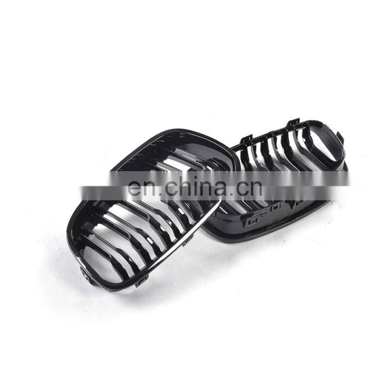 M Style F20 Front Kidney Grill for BMW 118i 120i 125i Hatchback 12-14 Glossy Black