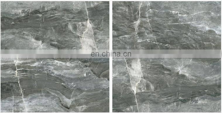 Polished glossy or matt dark color black floor tile big size porcelain tile