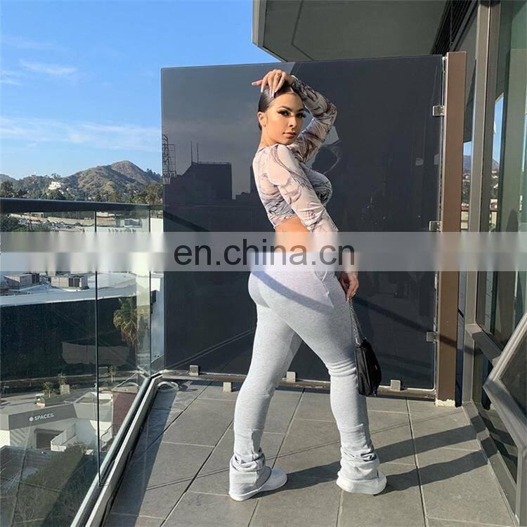 Women Autumn Fall Winter Thicken Fleece Stacked Sweat Women Pants Women Trousers