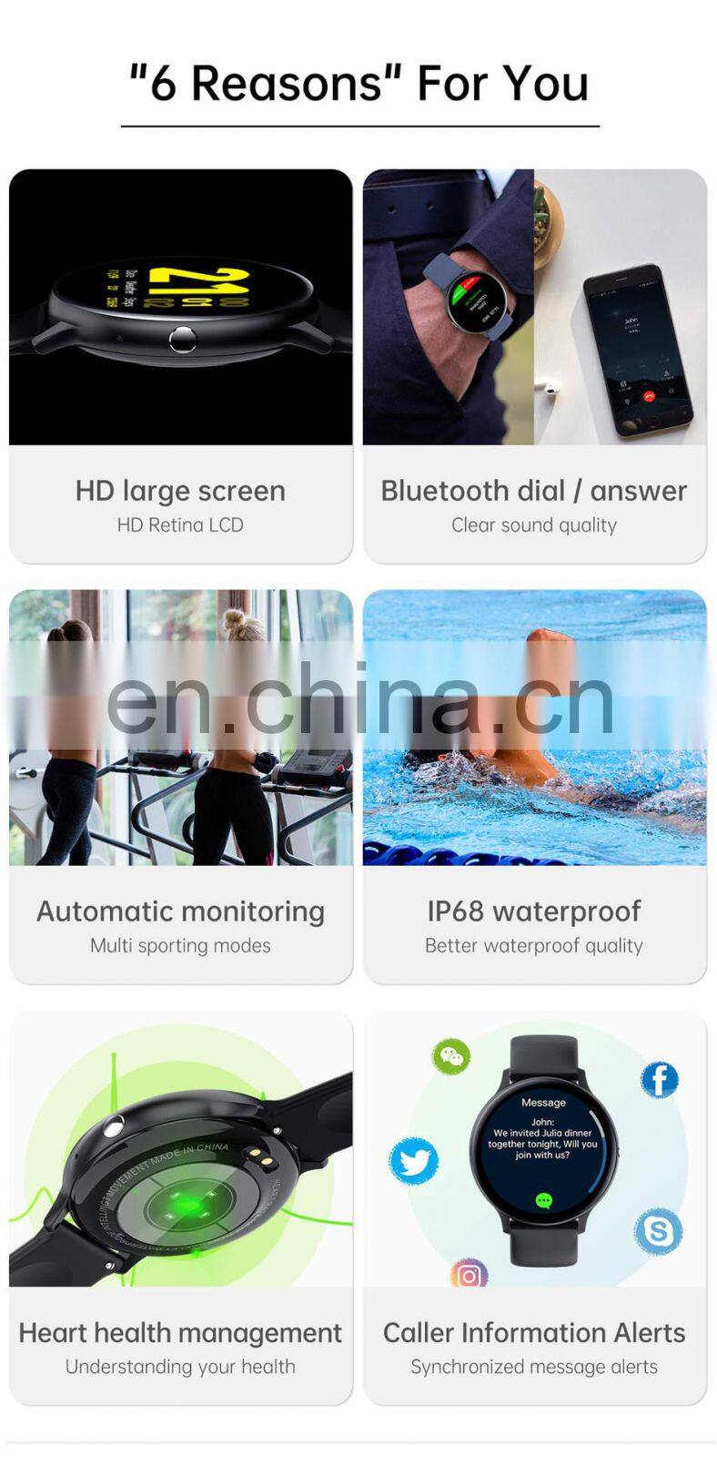 LIGE BW0200 New smart watch Heart Rate simple sport Ladies Smart Watch women