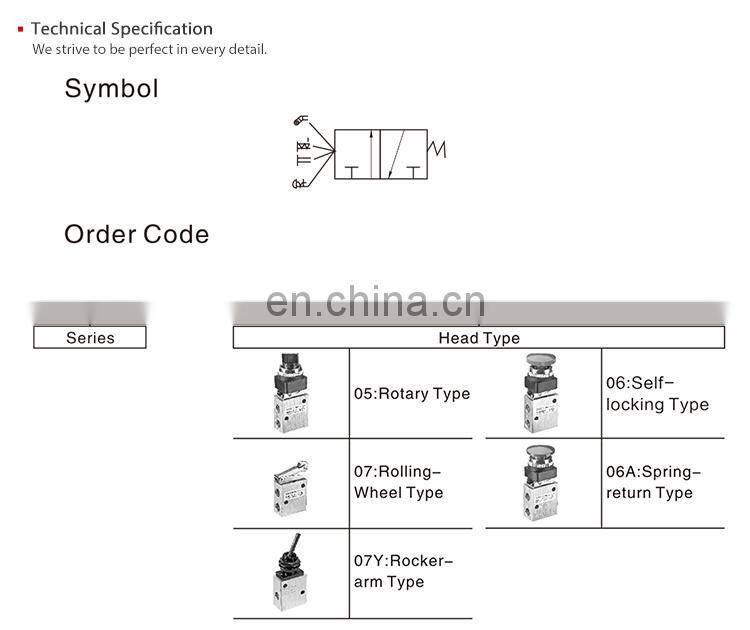 SNS JM series High quality air pneumatic hand switch control mechanical valves
