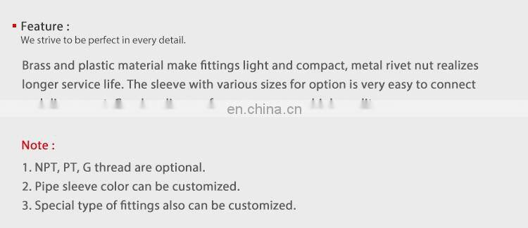 SNS SPHF Series Pneumatic 90 Degree Elbow Male-Female Thread Push To Connect Pipe Fittings Quick Tube Joints