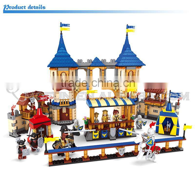 Mini Qute boy ancient battle stone thrower dragon castle soldier action figure plastic building block educational toy NO.27908