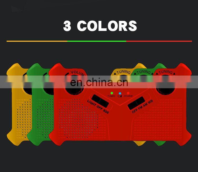 small pocket am fm portable radio with built-in rechargeable emergency light weather crank solar radio emergency flashlight