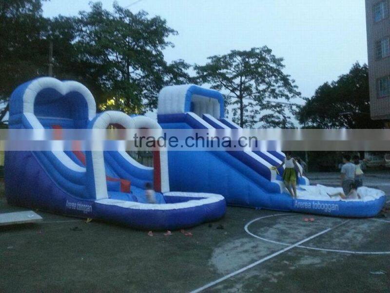 Cheap Ao QI PVC Trapualin Inflatable Water Slides for USA market