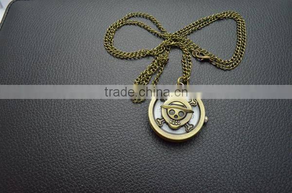 Alibaba in Dubai retro coin pocket watch eagle/skeleton pattern coin watch