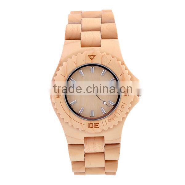 2015 High Quality Luxury Vogue Digital Wooden Watch