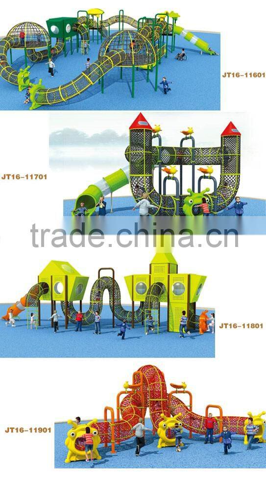 McDonalds Outdoor Playground Equipment With Slide And Climbing Net For Kids