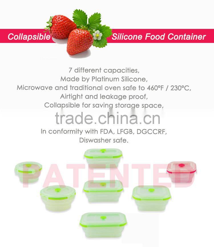 PP Lid Silicone Take-away Food Container
