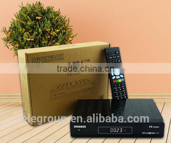 2015 Hot selling Openbox V8 DVB-S2 + DVB-T2 Twin Tuner HD Satellite Receiver Supported 3G,GPRS,LAN,USB WiFi iptv Openbox V8