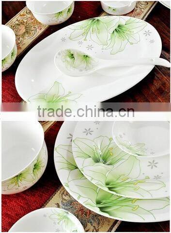 56 pcs 2016 new pattern and design dinnerware porcelain set