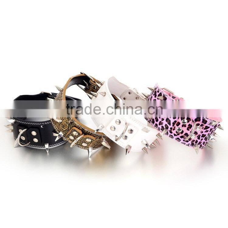 Manufacturer selling spike nails pet collars big strong dog collars