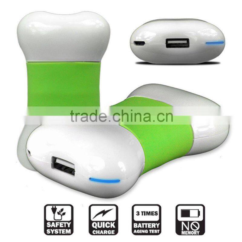 8000mah mini cartoon power bank bone shaped