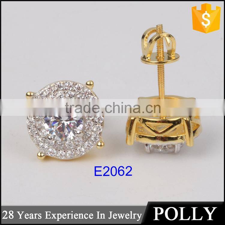 China factory custom made antique jewelry earring stud 925 silver