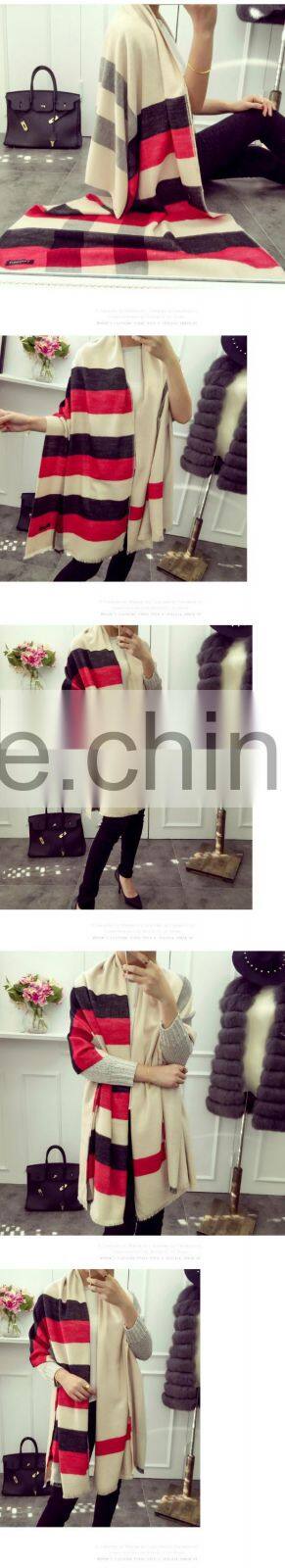 Autumn Winter Fashion Classic Scotland Plaid Acrylic Cashmere Shawl Scarf Pashmina