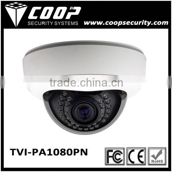 Motion Detection 2MP 2.8-12mm TVI Security System IR Dome Vandalproof 1080P TVI CCTV Camera