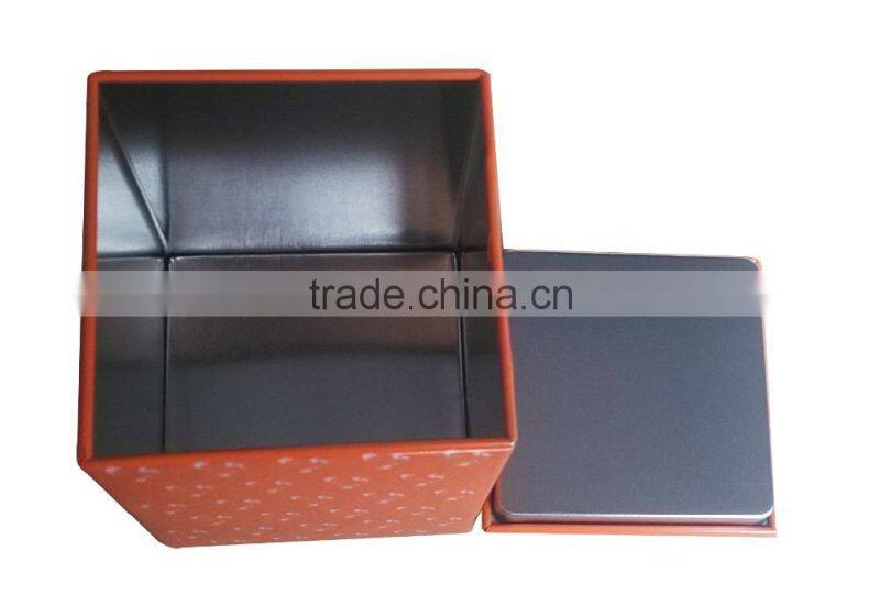 offset printing square tin box