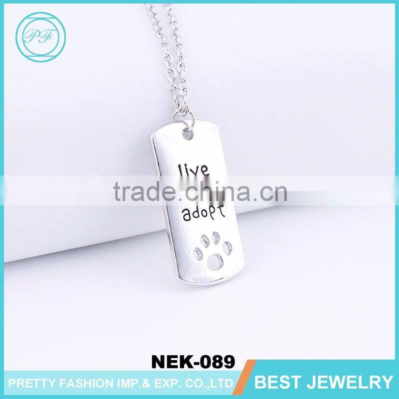 new design silver alloy heart crystal necklace fashion jewelry for mother's day