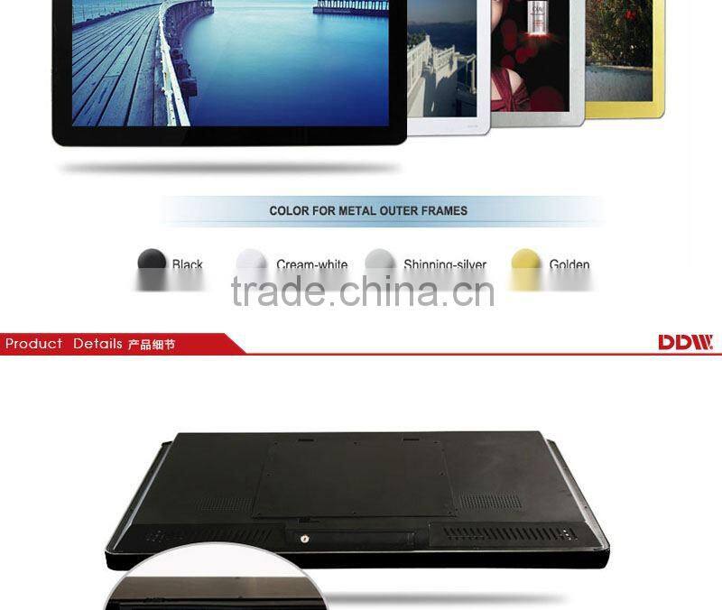 LCd Advertising Display Screen/37" Wall Mounted Digital Signage Player Usb