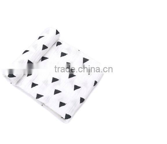 Bamboo muslin baby wrap, bamboo receiving blankets bamboo blanket with size 120x120cm