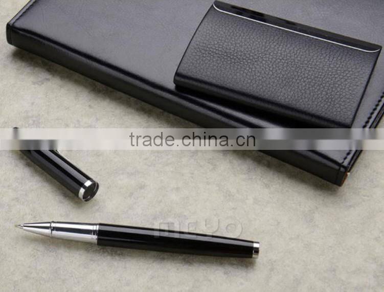 Luxury ball point pen and card holder holiday gift set promotional