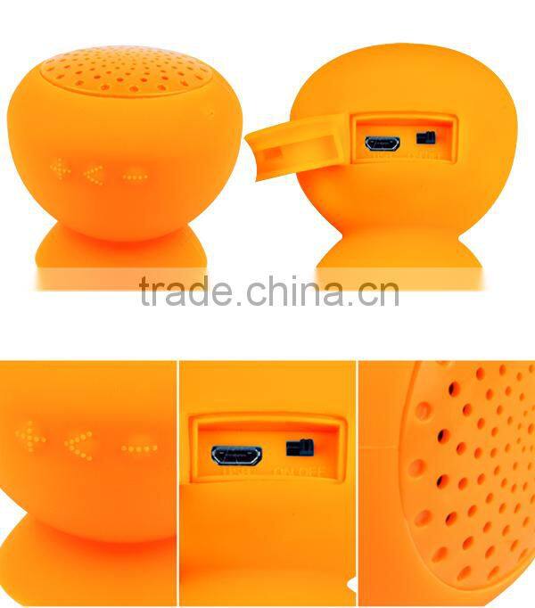 Bathroom silicone bluetooth wireless mini portable speaker bluetooth