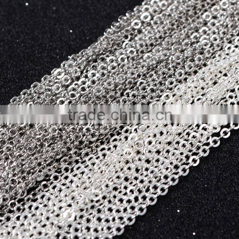 Gold Fill Chain Flat Cable Chain, necklace chain, bulk chain wholesale,Spinel Rosary Chain, Sterling Silver chain