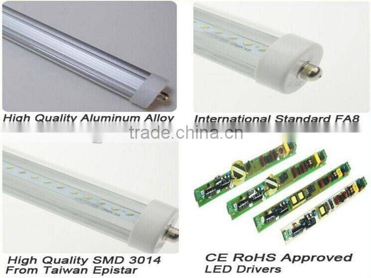 new product for 2016 Standard USA fa8 led tube 8ft pc cover