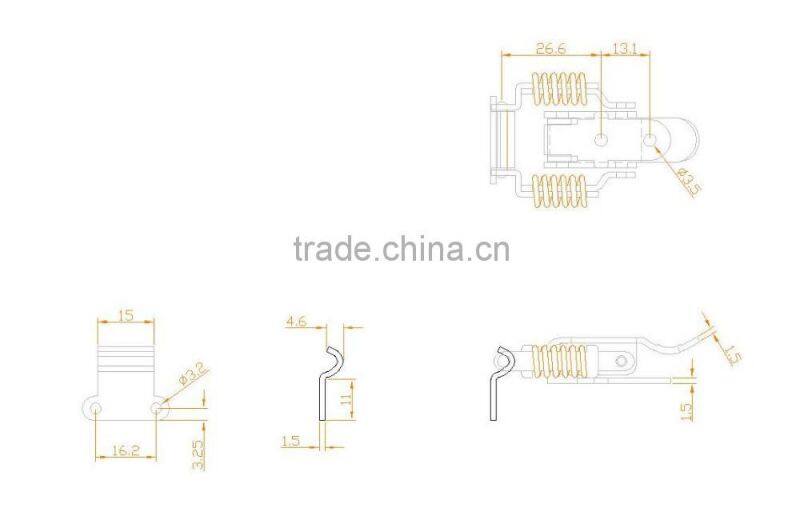 MIT Spring Stainless Steel Draw Latch