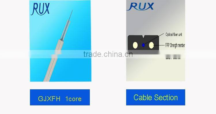 outdoor FRP member fiber convertor GJYXFCH ftth drop fiber optic cable