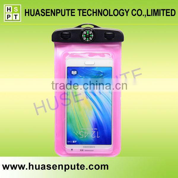 Hot Selling Universal Waterproof Bag With Compass For Mobile Phone