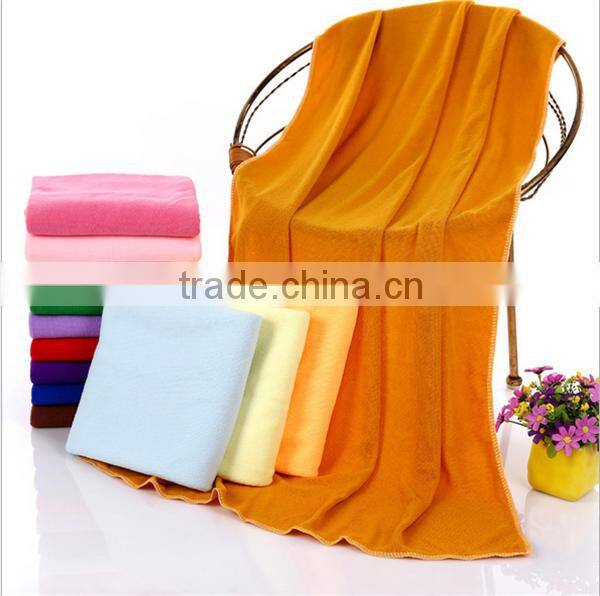 fashion cheap custom plain microfiber woven bath towels
