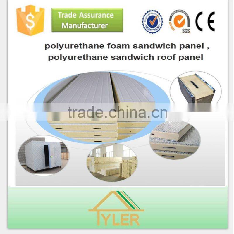 Color Steel Polyurethane Sandwich panel for wall and roof