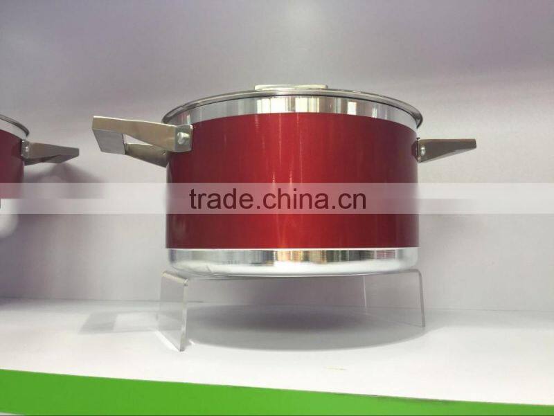 Quality Tri-ply(3 layers) Non stick Stainless Steel Fry pan induction bottom