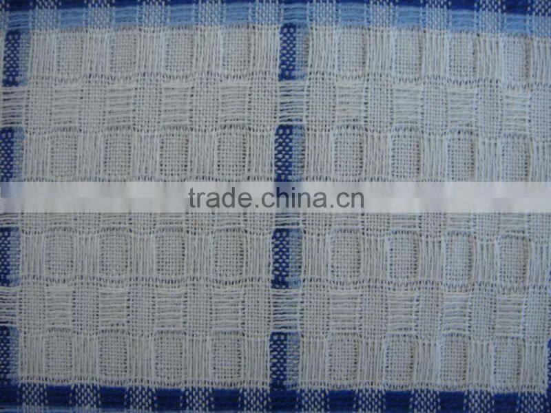 China supplier check waffle tea towel with washing treatment